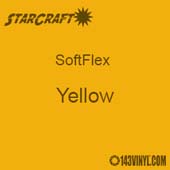 OUTLET: 11.5" x 12" Sheet StarCraft SoftFlex HTV - Yellow