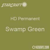 12" x 5' Roll - StarCraft HD Glossy Permanent Vinyl - Swamp Green 