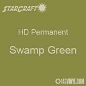 12" x 10 Yard Roll - StarCraft HD Glossy Permanent Vinyl - Swamp Green 