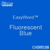 12" x 15" Sheet Siser EasyWeed HTV - Fluorescent Blue