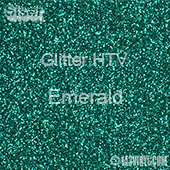 Glitter HTV: 12" x 20" - Emerald