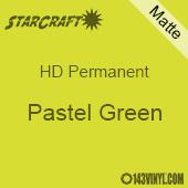 12" x 24" Sheet - StarCraft HD Matte Permanent Vinyl - Pastel Green