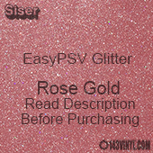 Siser EasyPSV Glitter - Rose Gold (44) - 12" x 24" Sheet
