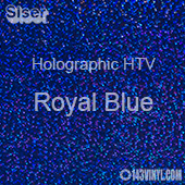 12" x 20" Sheet Siser Holographic HTV - Royal Blue