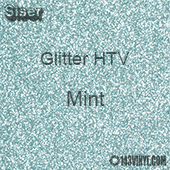 Glitter HTV: 12" x 5 Yard Roll - Mint