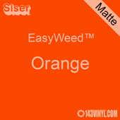 EasyWeed HTV: 12" x 15" - Matte Orange