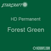 OUTLET: 12" x 12" Sheet - StarCraft HD Glossy Permanent Vinyl - Forest Green