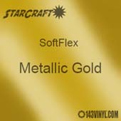 12" x 24" Sheet StarCraft SoftFlex HTV - Metallic Gold 