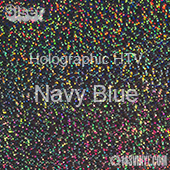 12" x 20" Sheet Siser Holographic HTV - Navy Blue