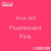 12" x 20" Sheet Siser Brick 600 HTV - Fluorescent Pink