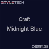 Styletech Craft Vinyl - Midnight Blue- 12" x 12" Sheet