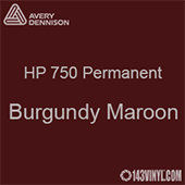 Avery HP 750 - Burgundy Maroon- 12" x 24" Sheet