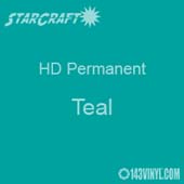 12" x 5' Roll - StarCraft HD Glossy Permanent Vinyl - Teal