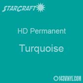 12" x 10 Yard Roll - StarCraft HD Glossy Permanent Vinyl - Turquoise