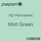 12" x 24" Sheet - StarCraft HD Glossy Permanent Vinyl - Mint Green