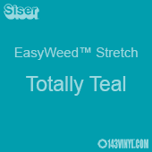 12" x 24" Sheet Siser EasyWeed Stretch HTV - Totally Teal