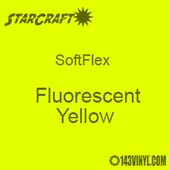 12" x 12" Sheet StarCraft SoftFlex HTV - Fluorescent Yellow