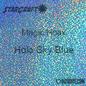 12" x 12" Sheet - StarCraft Magic - Hoax Holo Sky Blue