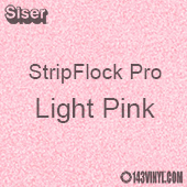 12" x 15" Sheet Siser Stripflock Pro HTV - Light Pink