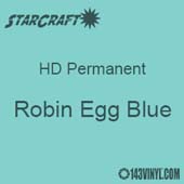 12" x 24" Sheet - StarCraft HD Glossy Permanent Vinyl - Robin Egg Blue