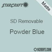 12" x 24" Sheet -StarCraft SD Removable Matte Adhesive - Powder Blue