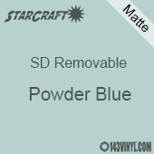 12" x 12" Sheet -StarCraft SD Removable Matte Adhesive - Powder Blue