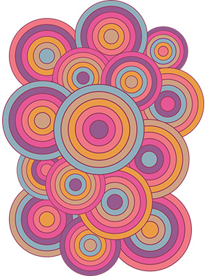 1970s Retro Circles