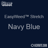 12" x 24" Sheet Siser EasyWeed Stretch HTV - Navy Blue