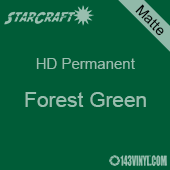 12" x 5' Roll - StarCraft HD Matte Permanent Vinyl - Forest Green