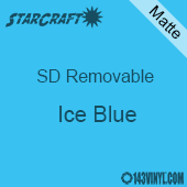 12" x 24" Sheet -StarCraft SD Removable Matte Adhesive - Ice Blue