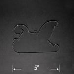 OUTLET: Acrylic Blank - Sleigh Ornament