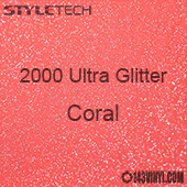 StyleTech 2000 Ultra Glitter - 150 Coral - 12"x12" Sheet