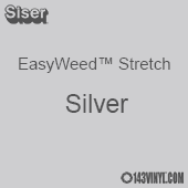 12" x 24" Sheet Siser EasyWeed Stretch HTV - Silver