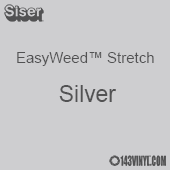 12" x 5 Foot Roll Siser EasyWeed Stretch HTV - Silver