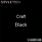 Styletech Craft Vinyl - Black- 12" x 10 Yard Roll