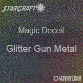 12" x 24" Sheet - StarCraft Magic - Deceit Glitter Gun Metal