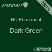 12" x 5' Roll - StarCraft HD Matte Permanent Vinyl - Dark Green