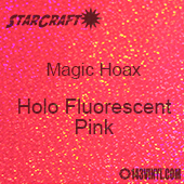 12" x 24" Sheet - StarCraft Magic - Hoax Holo Fluorescent Pink