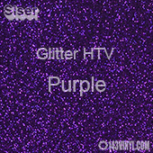 Siser Glitter HTV 12 x 20 Sheet - Purple