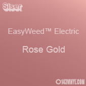 12" x 15" Sheet Siser EasyWeed Electric HTV - Rose Gold