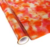 25 Foot Roll of 12" StarCraft Electra Foil -  Tie Dye Pink Orange