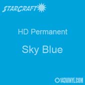 12" x 24" Sheet - StarCraft HD Glossy Permanent Vinyl - Sky Blue