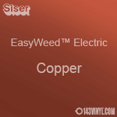 12" x 15" Sheet Siser EasyWeed Electric HTV - Copper