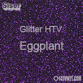 Glitter HTV: 12" x 20" - Eggplant