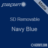 12" x 24" Sheet -StarCraft SD Removable Matte Adhesive - Navy Blue