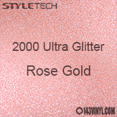 StyleTech 2000 Ultra Glitter - 168 Rose Gold - 12" x 12" Sheet