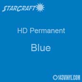 12" x 12" Sheet - StarCraft HD Glossy Permanent Vinyl - Blue