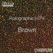 12" x 20" Sheet Siser Holographic HTV - Brown