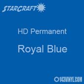 12" x 5' Roll - StarCraft HD Glossy Permanent Vinyl - Royal Blue