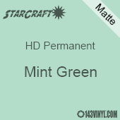 12" x 5' Roll - StarCraft HD Matte Permanent Vinyl - Mint Green